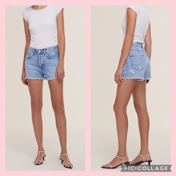 Agolde Parker Vintage Cut Off Short Swampmeet - Picture 2 of 11